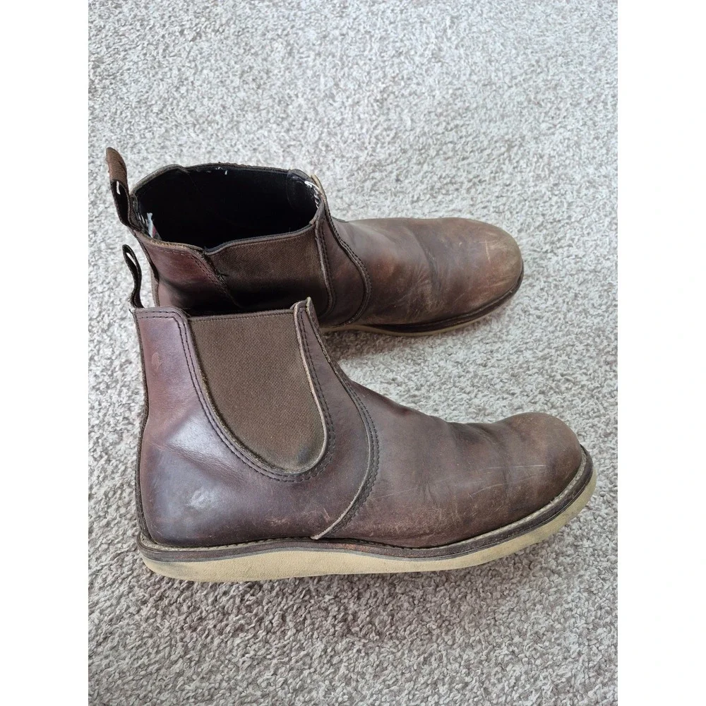 Red Wing Classic Chelsea Boots Brown Leather Size 12 D